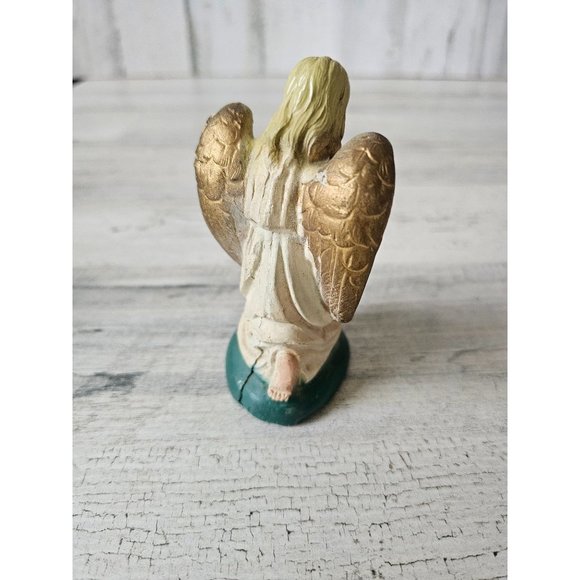 Vintage angel cherub Nativity praying religious figurine statue accessory - Picture 4 of 8